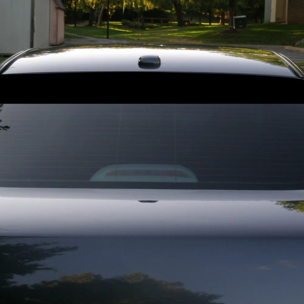 GLOSS BLACK WINDSCREEN SUNSTRIP  1400mm x 200mm CAR  DECALS GRAPHICS STICKERS 