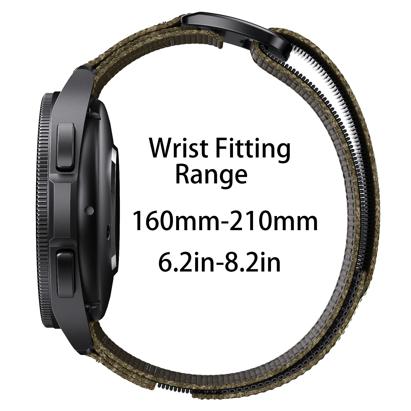 Nylon Sport Watch Strap - Versatile 20mm/22mm Band