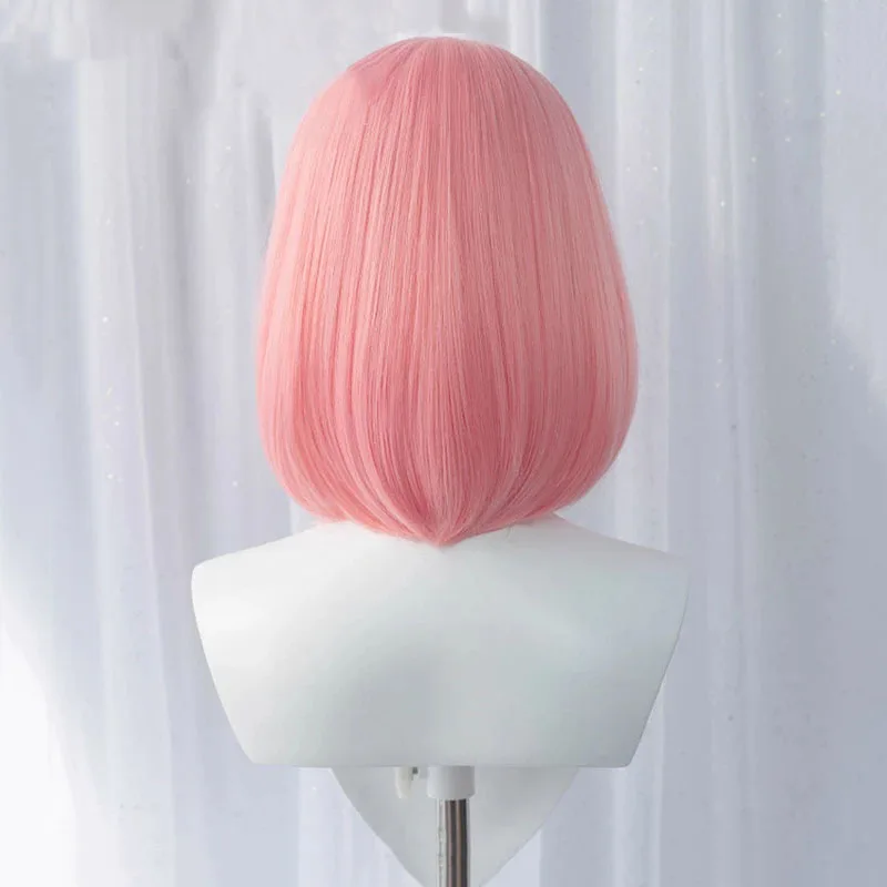 Anime Cosplay Short Wig Woman Man with Bangs, Straight Hair KINOMOTO SAKURA Wig Heat Resistant Synthetic Fiber for Ha