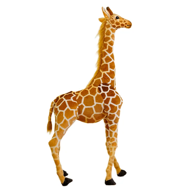 Real Life Giraffe Plush Toys Simulation Model  Cute Stuffed Animal Doll Soft Birthday Gift Kids Infant Bedroom Decor