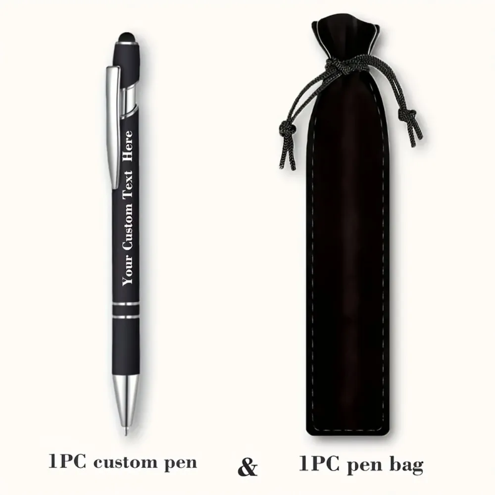 Personalized Retractable Ballpoint Pen with a Gift Bag Unique Engraving Design for Birthdays, And Corporate Gifts 1