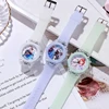 MINISO Disney Children Watch Frozen Princess Pattern Led Glowing Flash Fashion Kids Quartz Wristwatch Christmas Gifts 5