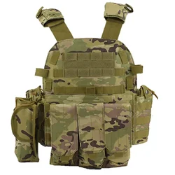 Military Tactical Vest with Molle System - Durable Body Armor (CP)