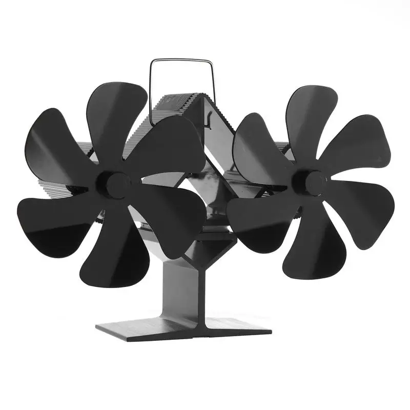 

Powered Stove Fan Upgrade 12 Blades Fireplace Stove Fan Wood Stove Fan Fireplace Stove Accessories For Large Room Log Burner