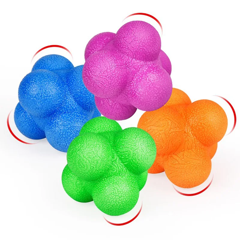 5PCS Sports Reaction Ball Agility Reflex Speed Training Hand Eye Coordination Stress Relief Fidget Sensory Toys For Kids Adults