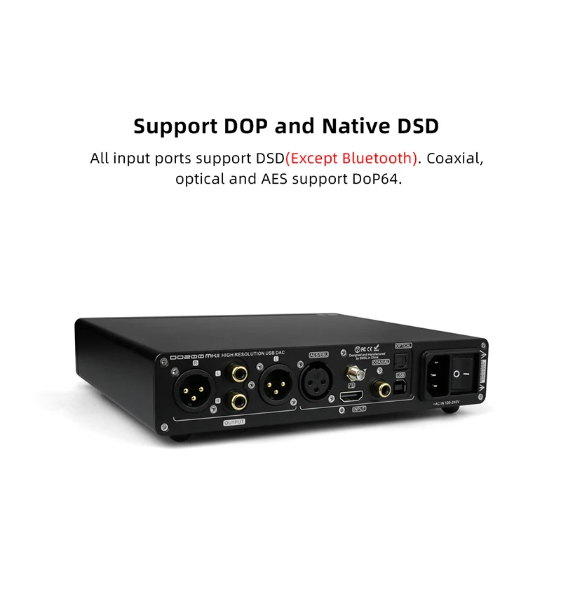 Smsl dod200 mkiiオーディオdac es9068as * 2 xmos xu316