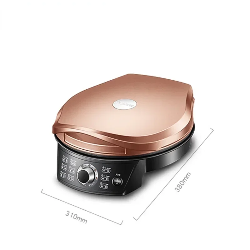 Household Double Side Heating Electric Skillet 220V Crepe Pancake Maker Automatic Pizza Pie Machine BBQ Tool Frying Pan 6