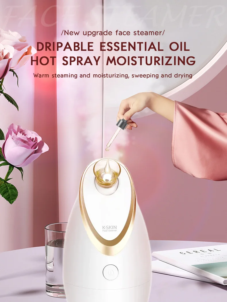 Nano Facial Steamer – Portable Warm Mist Spa Humidifier for Deep Hydration