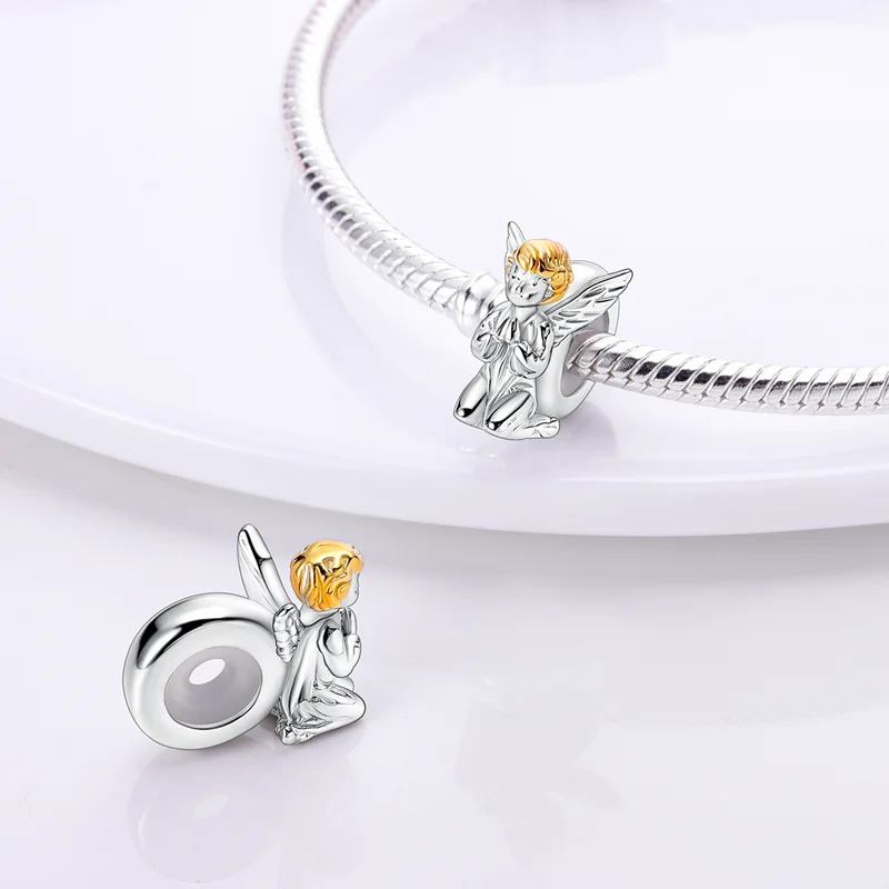 Ciondolo Cuore Ali D'Angelo In Argento S925 Per Mamma | Charm Regalo - YOUnique Designs