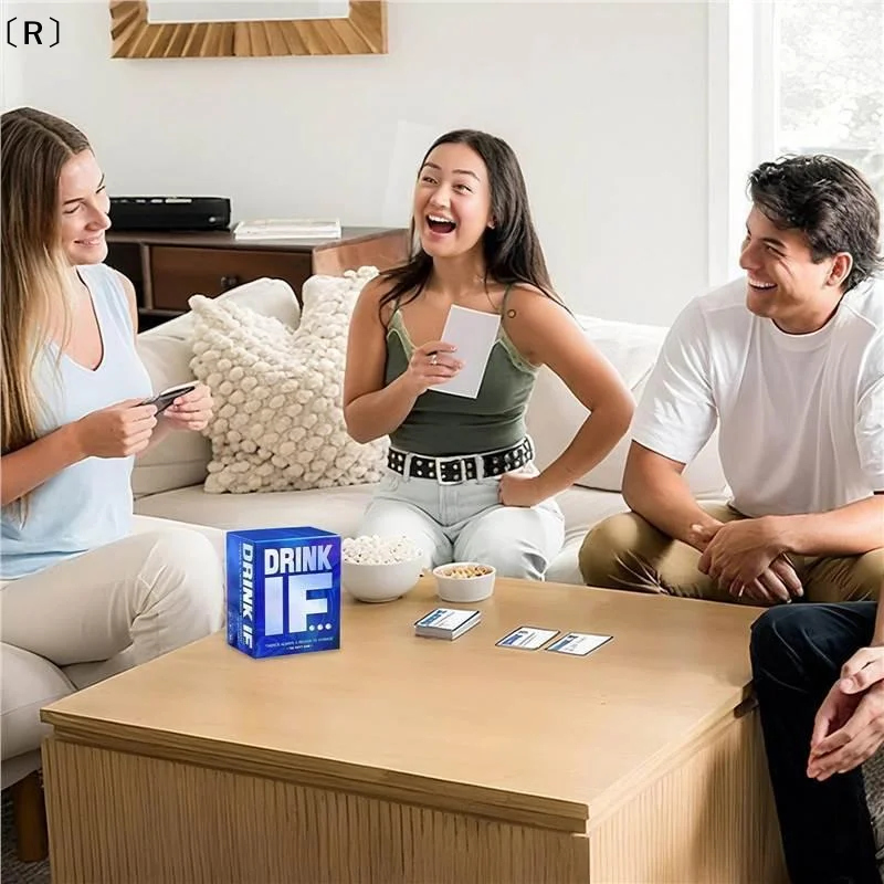 〔R〕Drink IF... Hilarious Adult Drinking Game Card For Spicy Situations Dares & Risky Questions For Games Nights Party Game Gift