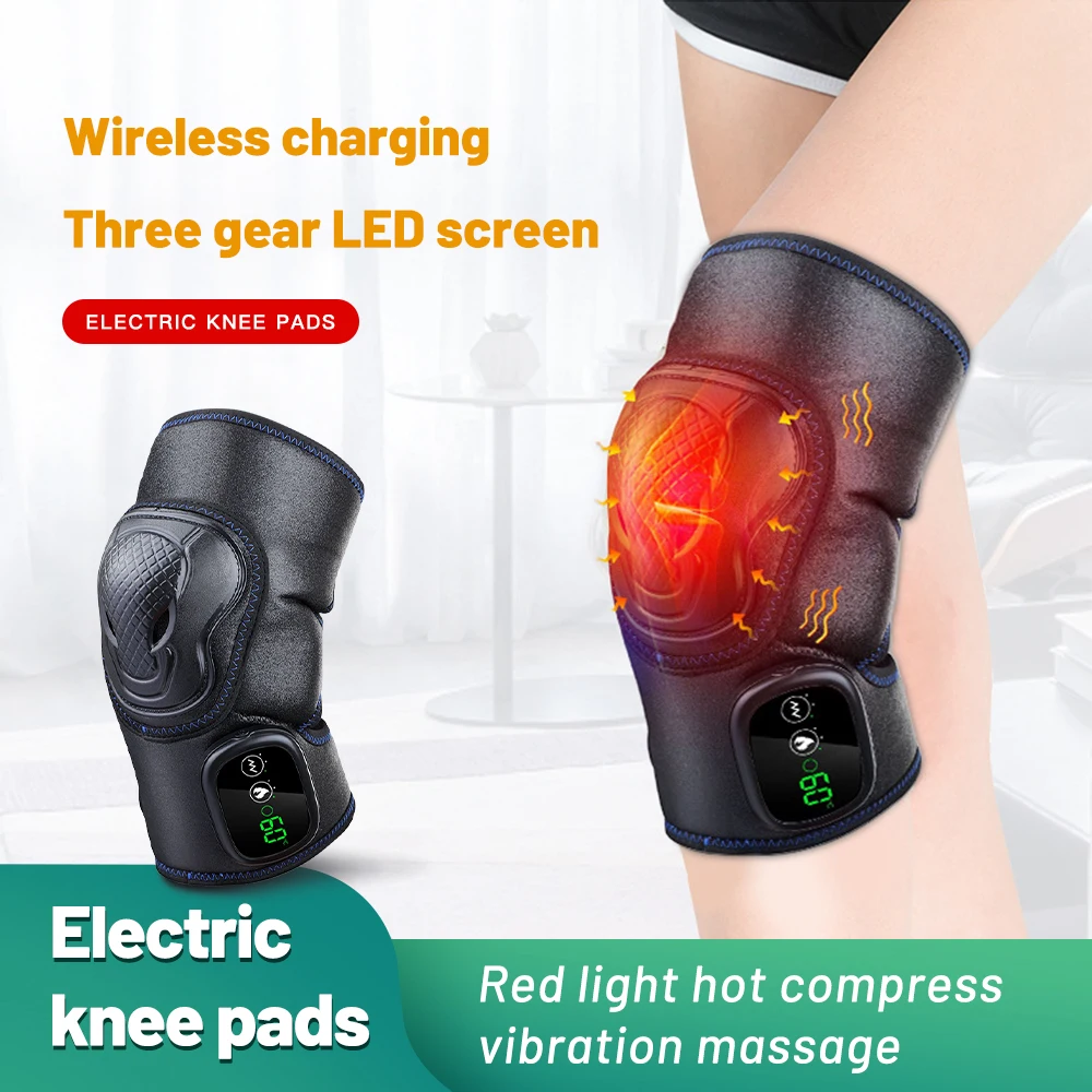 

Electric Heating Knee Pads Vibration Hot Compresses Shoulder Massager Stay Warm Leg Massager Joint Physical Therapy Device