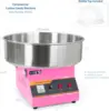 Pink 1030W Electric Commercial Cotton Candy Machine/Candy Floss Maker with Bubble Shield CANDY-KIT-1 2