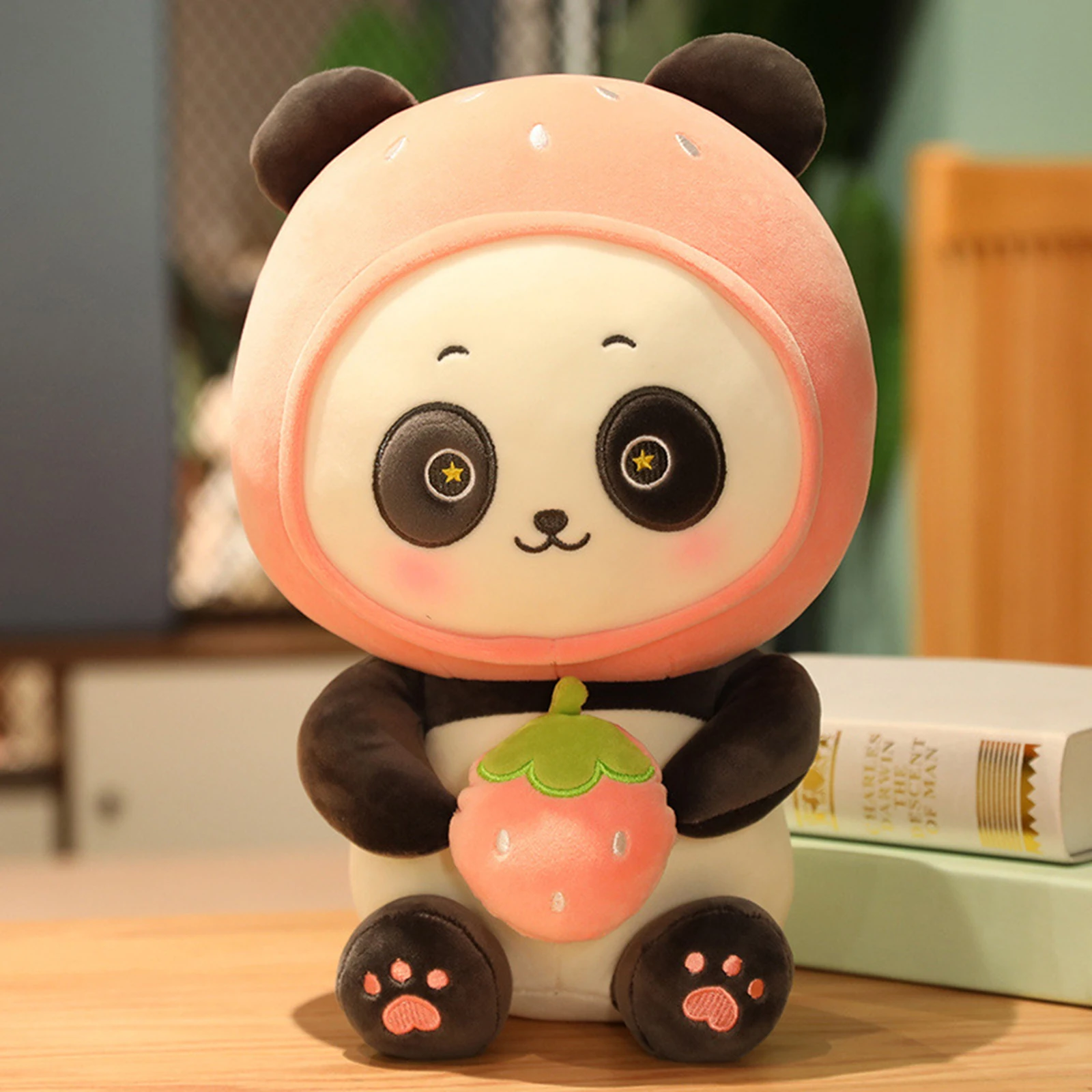 2022 Plush Doll Toy Children Baby Cute Cartoon Holding Strawberry/Watermelon Panda Shape PP Cotton Filling Plush Toy Gift 23CM 5 2022 Plush Doll Toy Children Baby Cute Cartoon Holding Strawberry/Watermelon Panda Shape PP Cotton Filling Plush Toy Gift 23CM 5