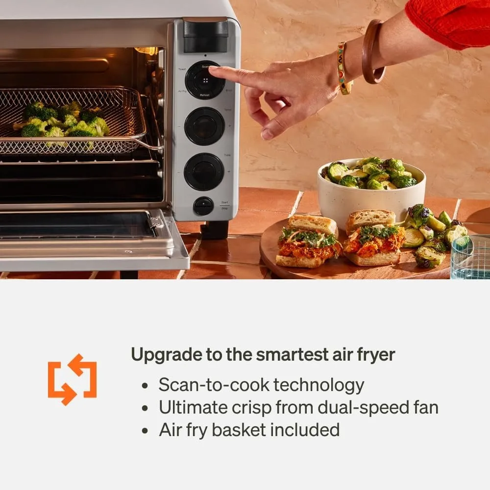 Smart Oven, 5-in-1 Air Fryer Oven Combo - Air Fry, Toast, Bake, Broil, and Reheat - Smartphone Controlled Countertop Convection 4