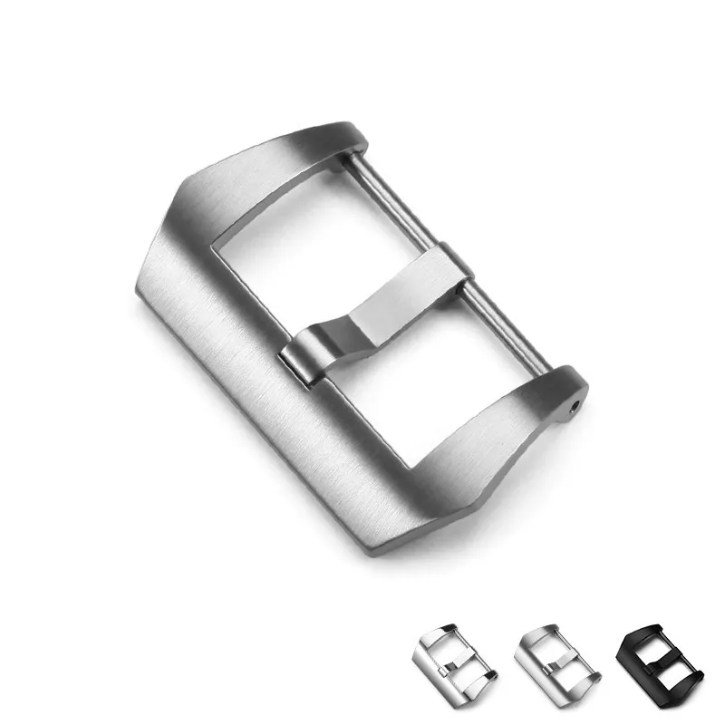 

High Quality 22mm Matt Light Stainless Steel 316L Strap Buckle Watches Accessories for Panerai Men Watch Pin Buckle Clasp