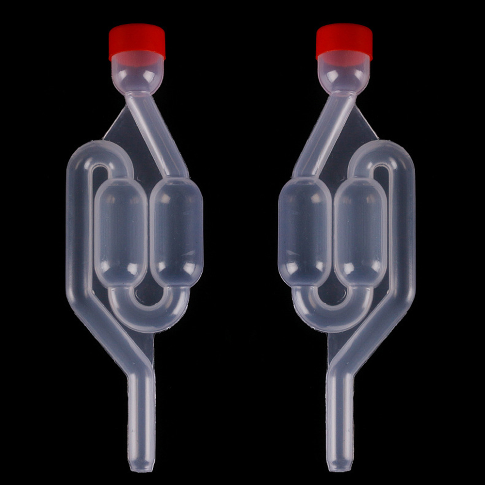 Air Lock Valve Fermentation Home Brewing Bubble Grommet Exhaust Water Seal Valve With Cork Beer Wine Valves Supplies Home Tool