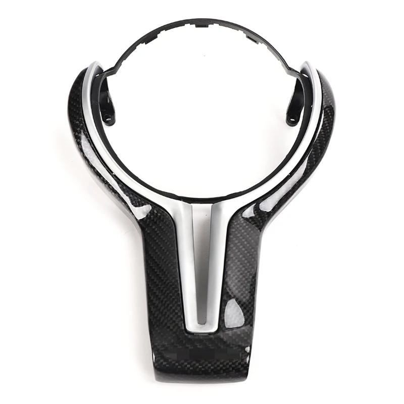 

For BM-W M2 F87 M3 F80 M4 F82 M8 F10 M6 F12 Carbon Fiber Interiors Steering Wheel Inner Trim Cover F87 F80 F82 F10 Car interior