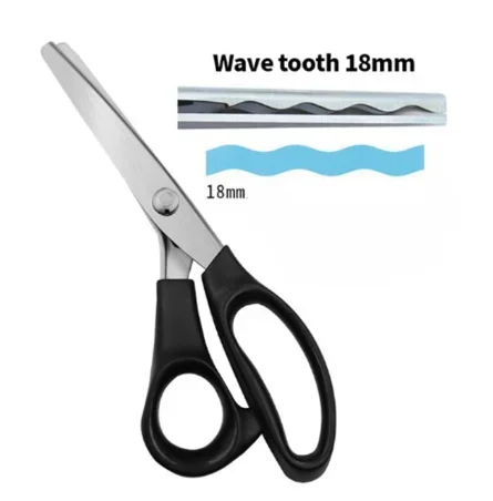 Ciseaux à Cranter Professionnels Pour Couture Artisanale, Ciseaux Festonnés Dentelés, Coupe Sérique, Tailleur, Cuir, Papier, Couture