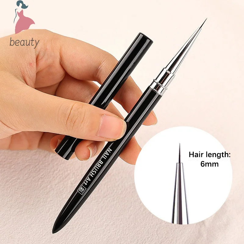 Liner Brush Manicure Professionnel Brushes Tools Nail Glue Phototherapy Pen UV Gel Brush Pen Acrylic Nail Art Painting Drawing