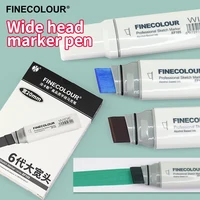 Finecolour 1/2/3Pcs 20mm Wide Markers Alcohol Line Sketching Markers Pen Drawing School Art Supplies 2