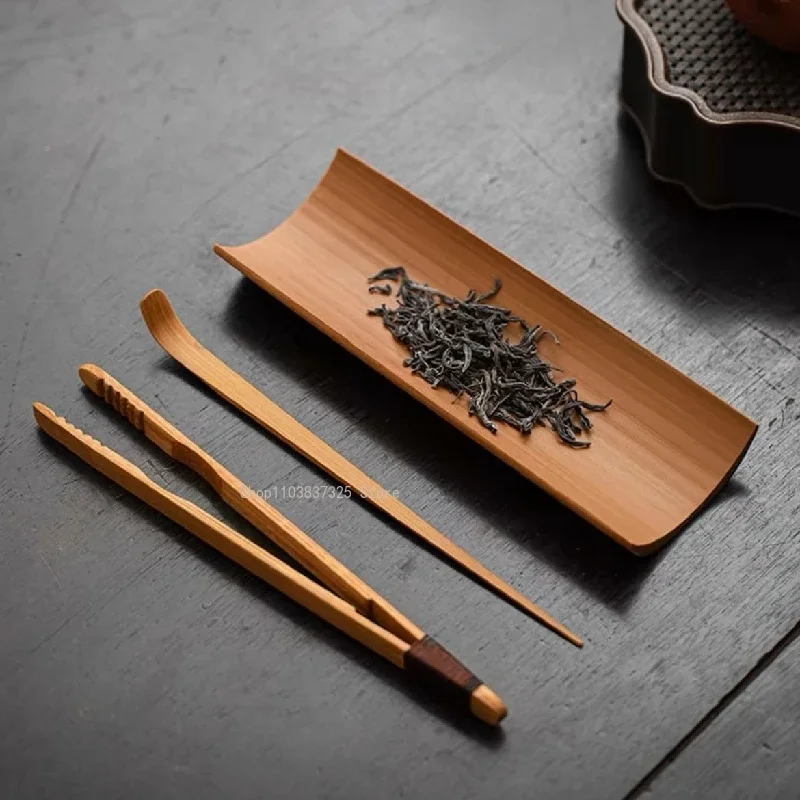 Kung Fu Bamboo Teaset Set Home Interior /living Room /study /office /teahouse /yoga Room Tea Ceremony Six Gentlemen Accessories