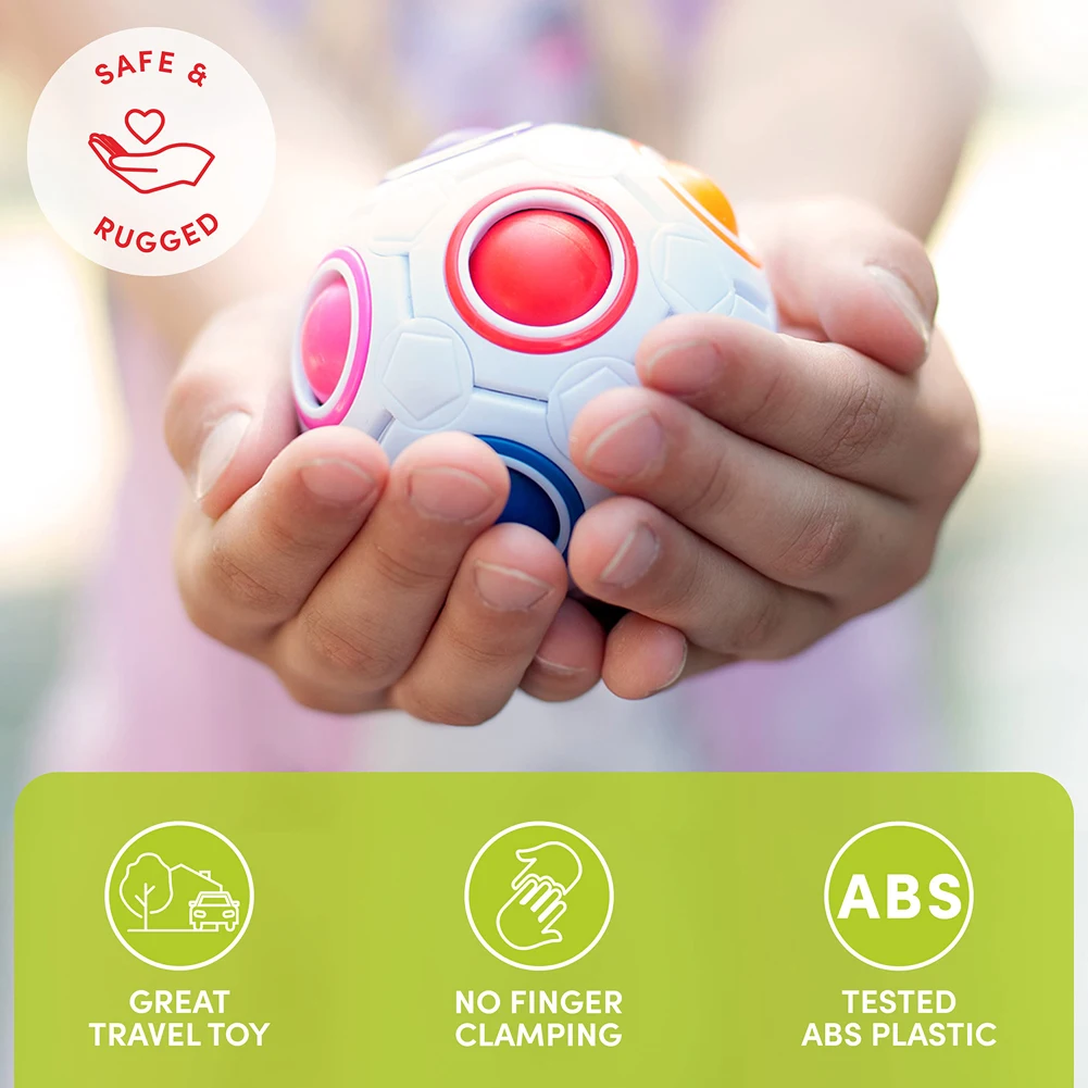 Puzzle Toys Creative Magic Spheric Cube Speed Rainbow Ball Puzzles Learning Educational Toys For Children Adult Office Anti Stress Gifts puzzle toys anti stress toys puzzle cube magic puzzle cube kids educational toys
