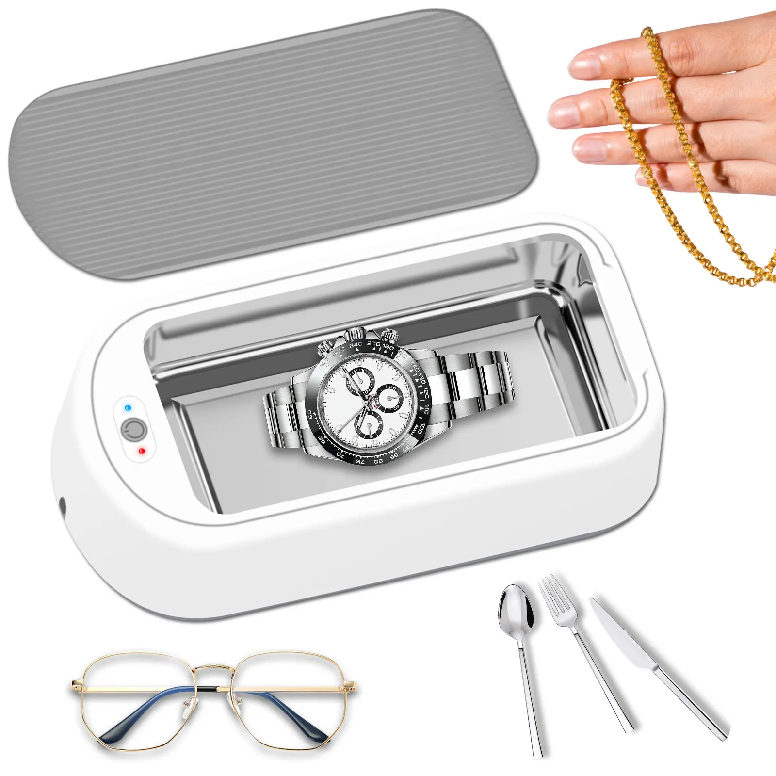 New-Portable-Ultrasonic-Cleaner-304-Stainless-Steel-Ultrasonic-Cleaning ...