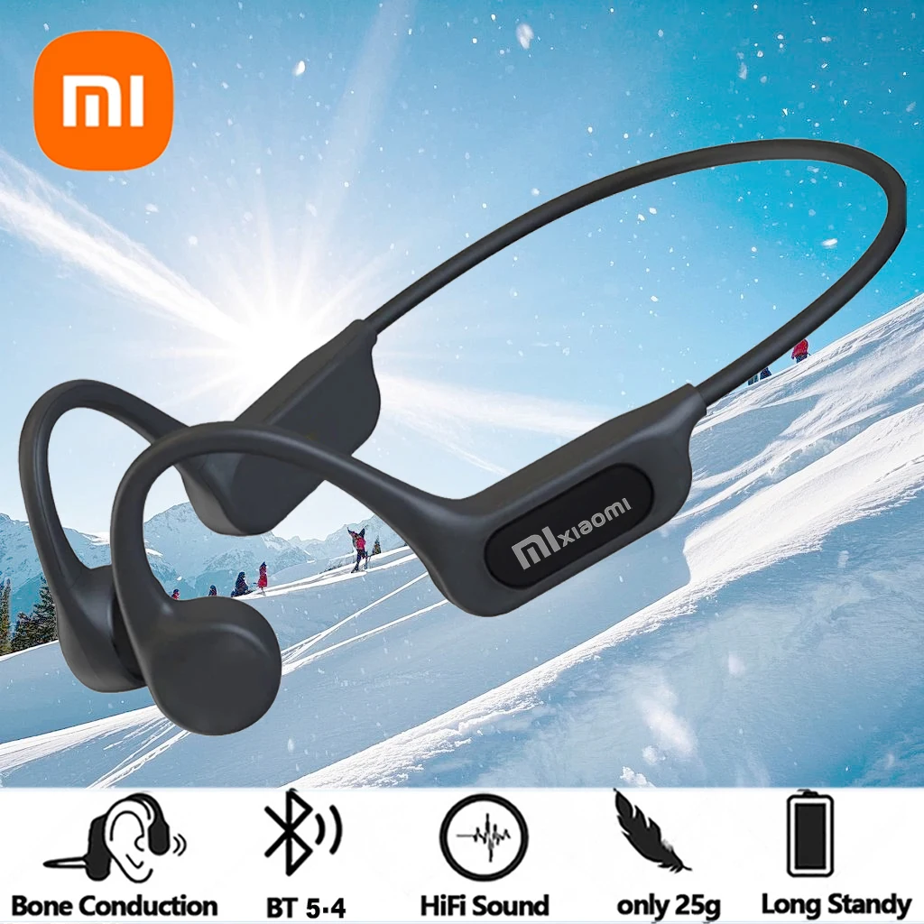 Xiaomi Bone Conduction Earphones Bluetooth 5.4 Wireless Headphones Sports Headset with HD Clear Mic for Workout Running Driving