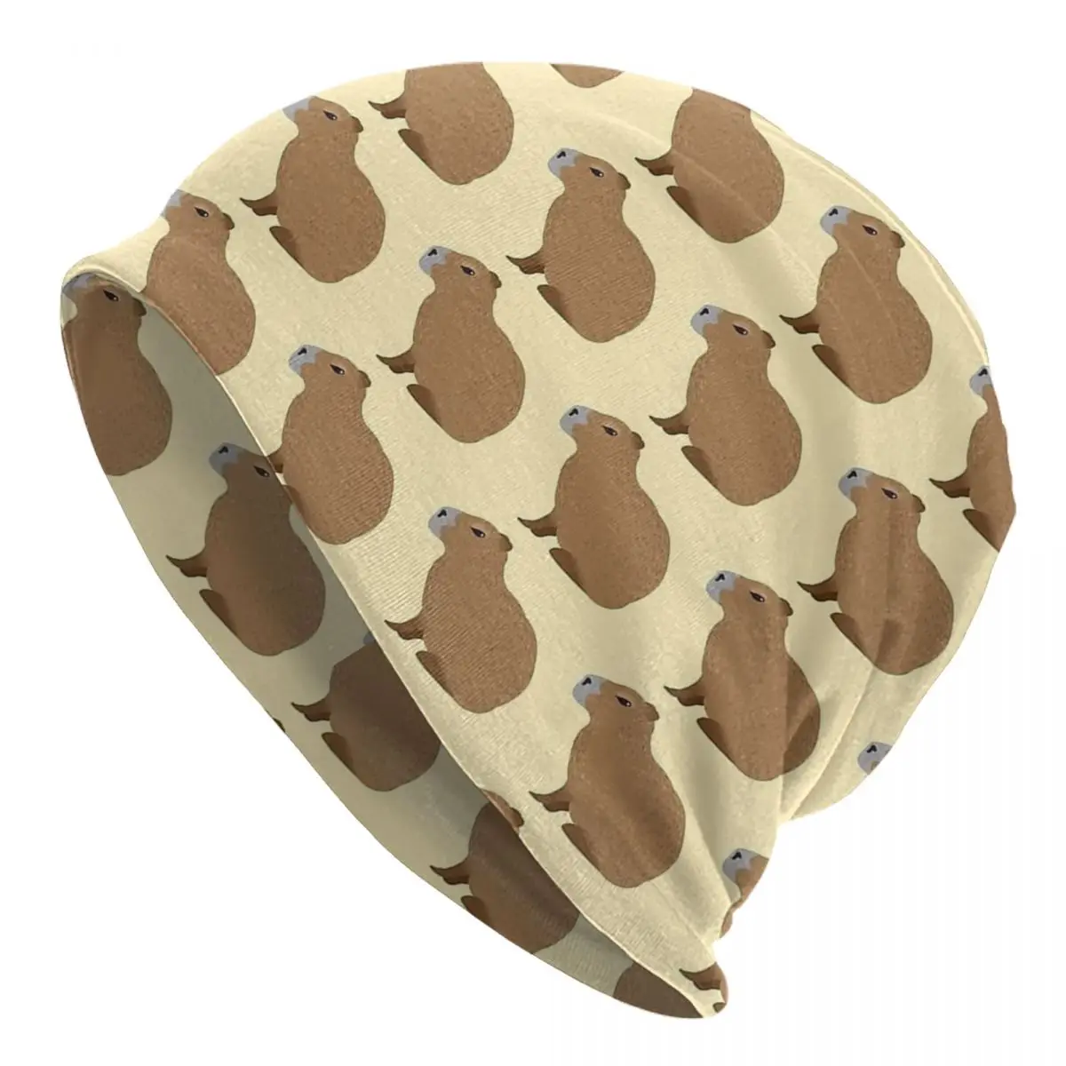 

Трикотажная Шапка-бини с животными, двойного назначения