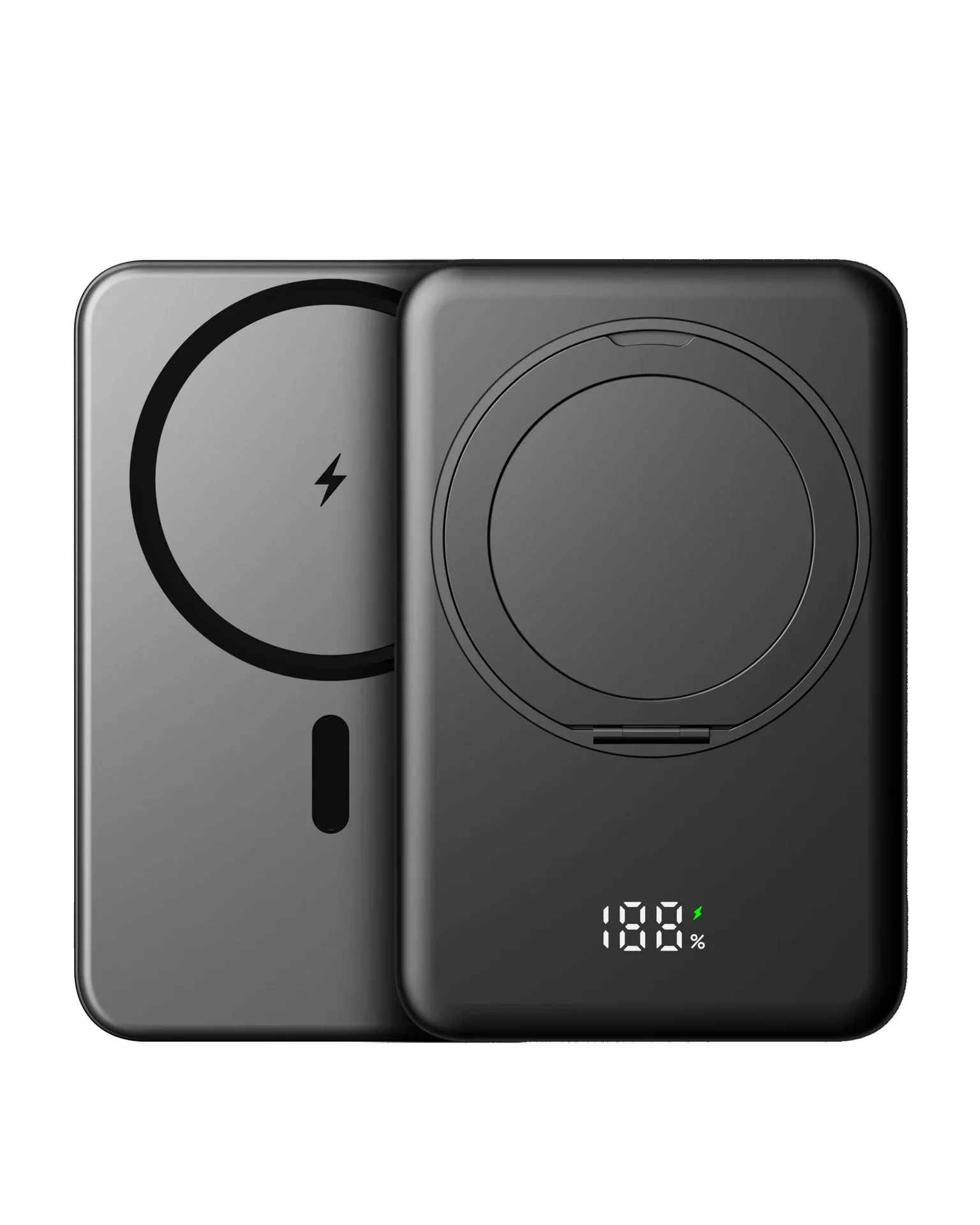 PD20W Magnetische Powerbank 10000 mAh Tragbare kabellose Schnelllade-Powerbank für IPhone MagSafe Mini Externer Akku mit Ständer