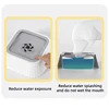 1 Piece of Spill-Proof Water Bowl for Pets - Designed for Cats and Dogs with Non-Slip Base and Floating Feature 4