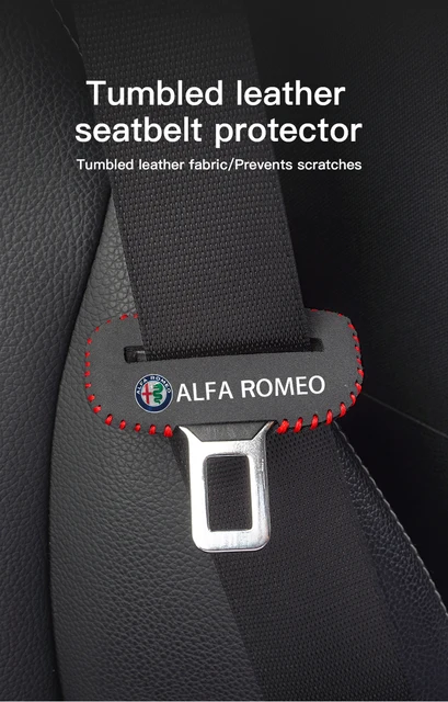 Copri Cinture Di Sicurezza Auto Per Alfa Romeo - 2 Pezzi Bianchi - Comfort Per Guida Lunga - Foto 8