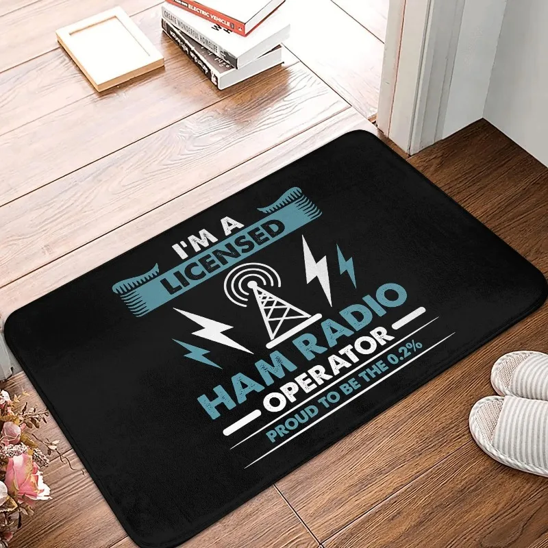 Lizenzierter Ham Retro Radio Operator Fußmatte Anti-Rutsch-Küche Badematte Wohnzimmer Tür Boden Eingang Teppich Teppich HOME Dekor – Detail 9