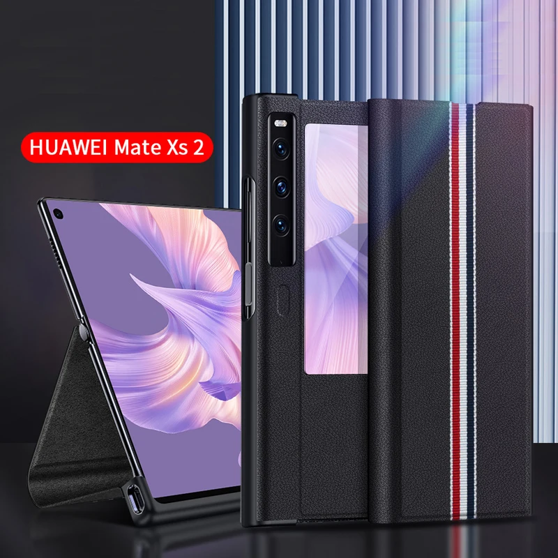 

Магнитный чехол из натуральной кожи для смартфона Huawei Mate XS2