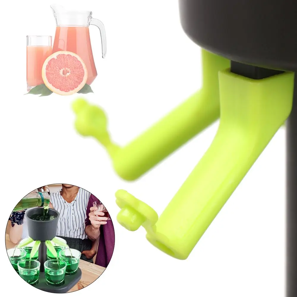 6 Shot Glass Games Dispenser Wine Whisky Beer Wine Liquor Dispenser Bar Accessories Party Games Drinking Tools Glass