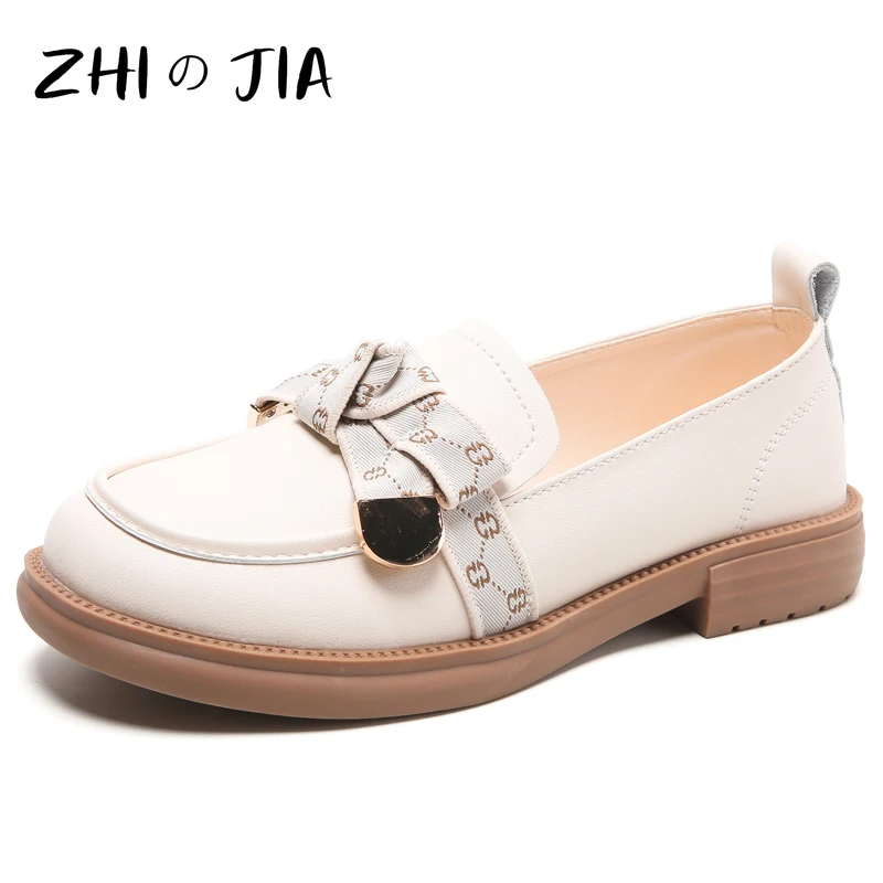 

2023 Women's Leather Shoes Flat Spring Ladies Shoes Summer Casual Sport Shoes Zapatos De Mujer Slip on Loafers Dance Mary Janes