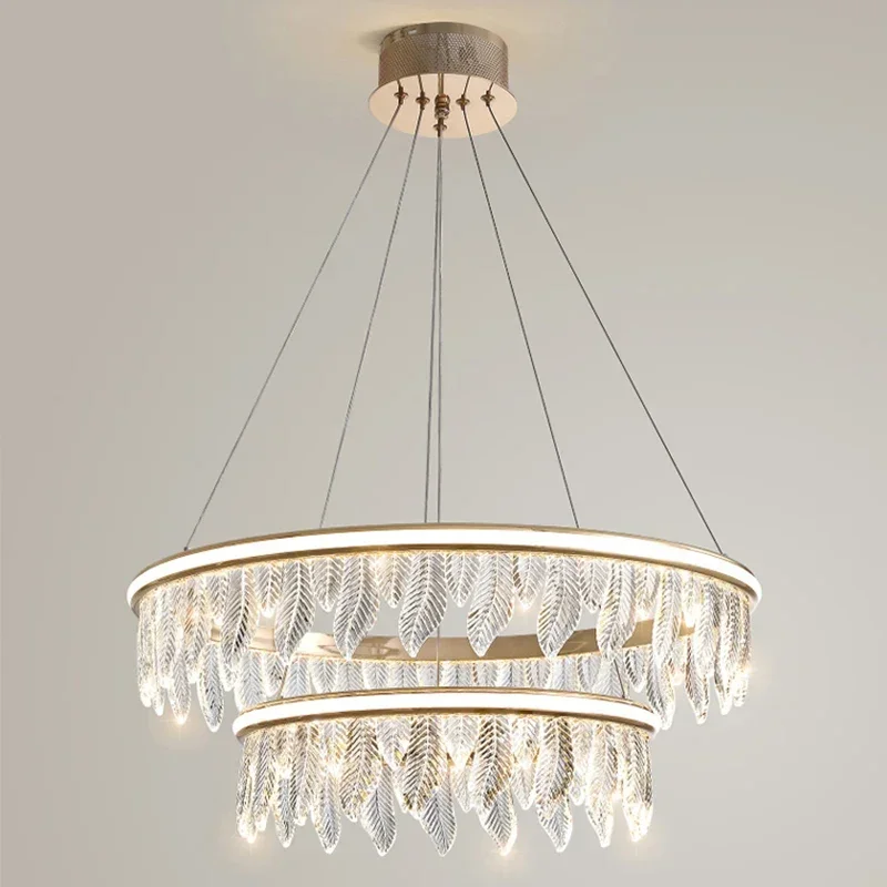 

Minimalist Luxury Crystal Pendant Hanging Lamp for Ceiling Round Parlor Living Dining Room Pendant Light Loft Decor Chandeliers