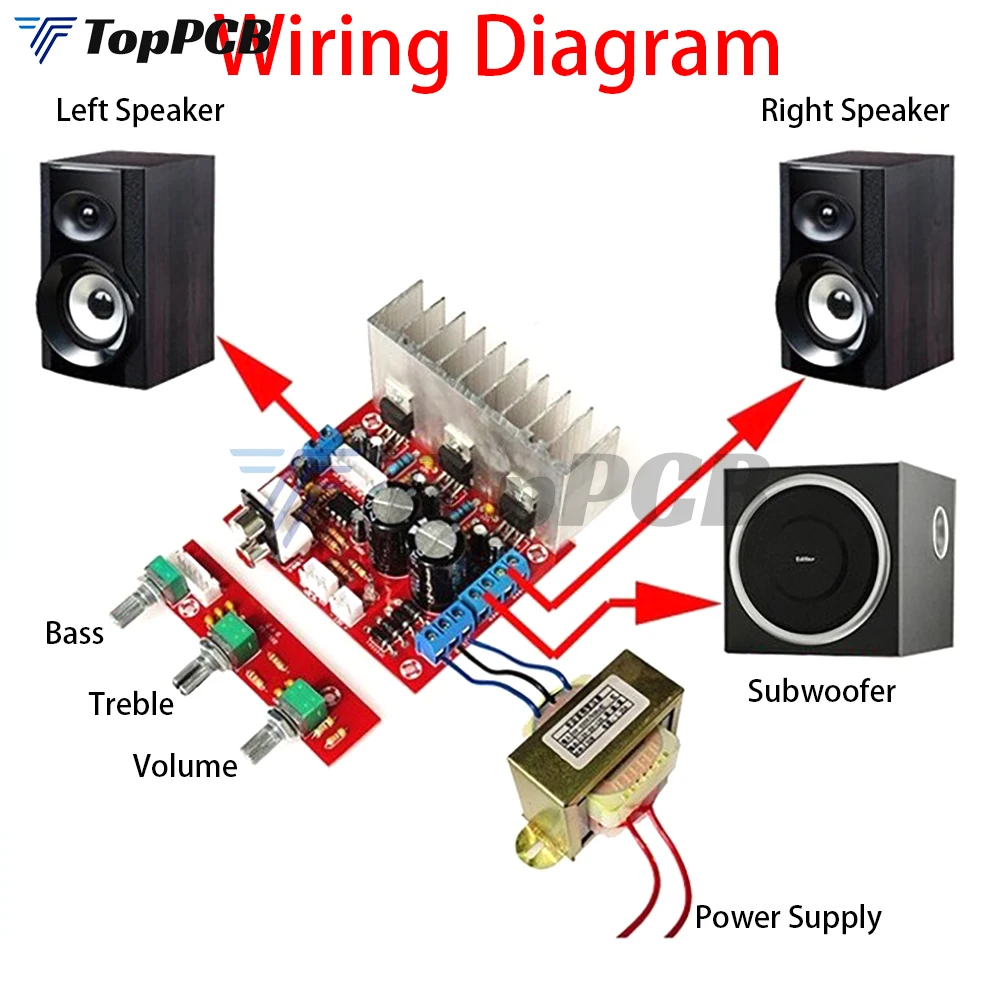 Amplifier Circuit Diagram Amplifier For Ohm Speakers TDA2030A