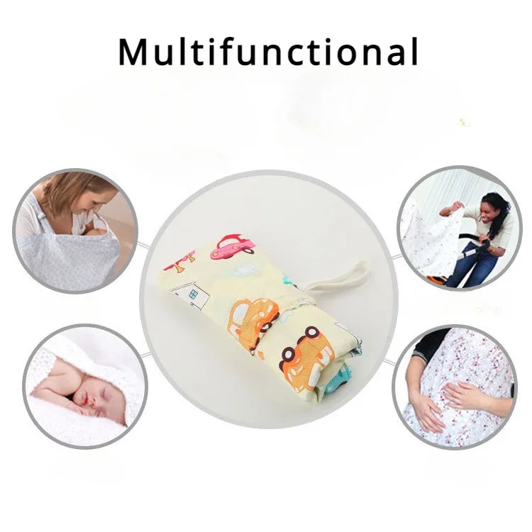 Outgoing Breastfeeding Shawl Nursing Clothes Cover Outdoors Spring, Summer, and Autumn Shielding Scarf for Mommy