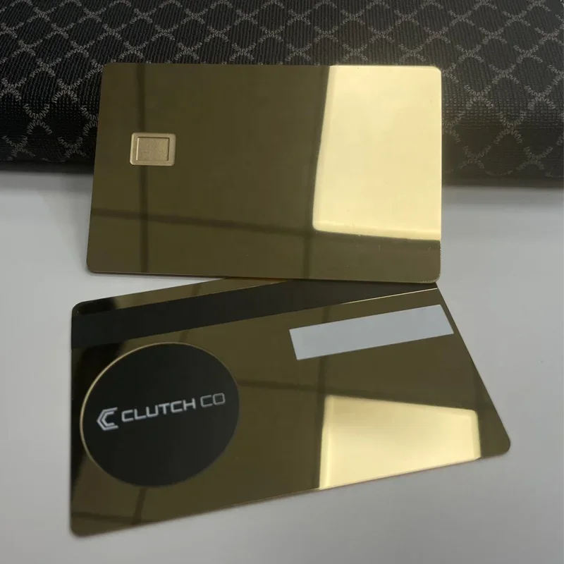 

Customized product、Gold 24K Metal Digital Business NFC Card Mirror
