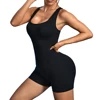 Womens Workout Bodysuits Sexy Yoga Sport Suit One Piece Gym Bodycon Rompers Tummy Control Workout Activewear Jumpsuit Sleeveless 2