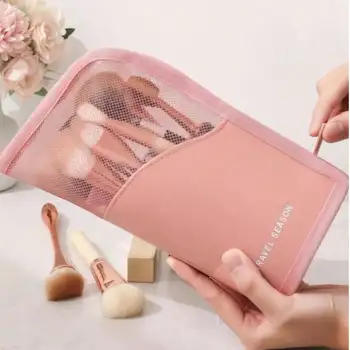 A Spacious Vertical Eyebrow Pencil Case, a Portable Organizer Bag for Makeup, Perfect for Women - Easy to Use And Carry.