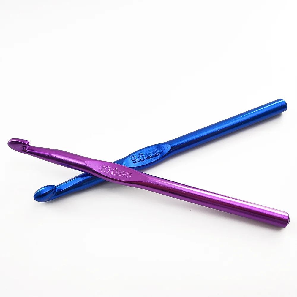 Description Picture 6 of itemMetal Knitting Needles Crochet Hooks Handmade DIY Hand Craft Yarn Hook Weave Sweater 2/3/4//5//6/6.5/7/8/9/10mm Sewing Tools