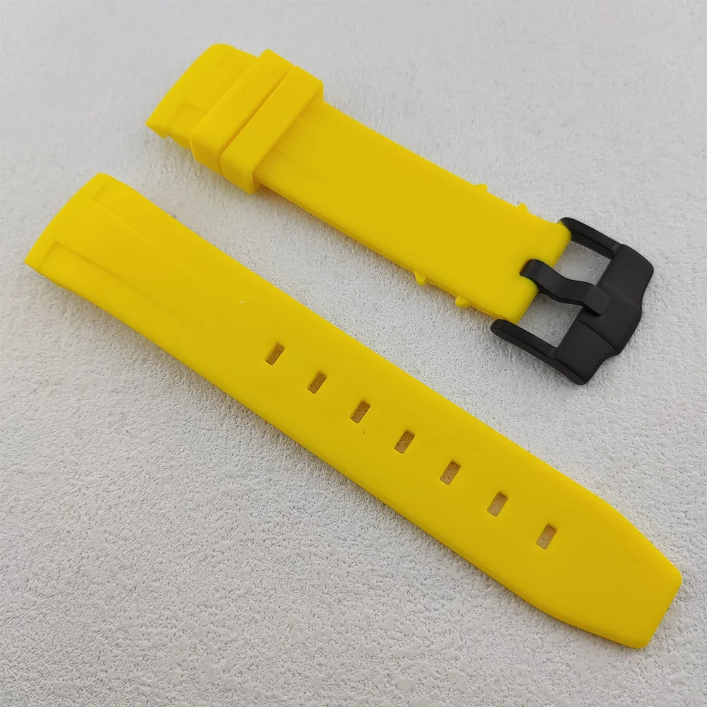 Premium Rubber Watch Strap 22mm Replacement Bracelet - Durable and Comfortable Watch Accessory