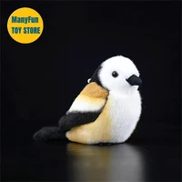 Realistic Long Tailed Tit Plush Toy Birds High Fidelity Plushie Tit Plush Toys Lifelike Animals Simulation Stuffed Toy For Kids 1