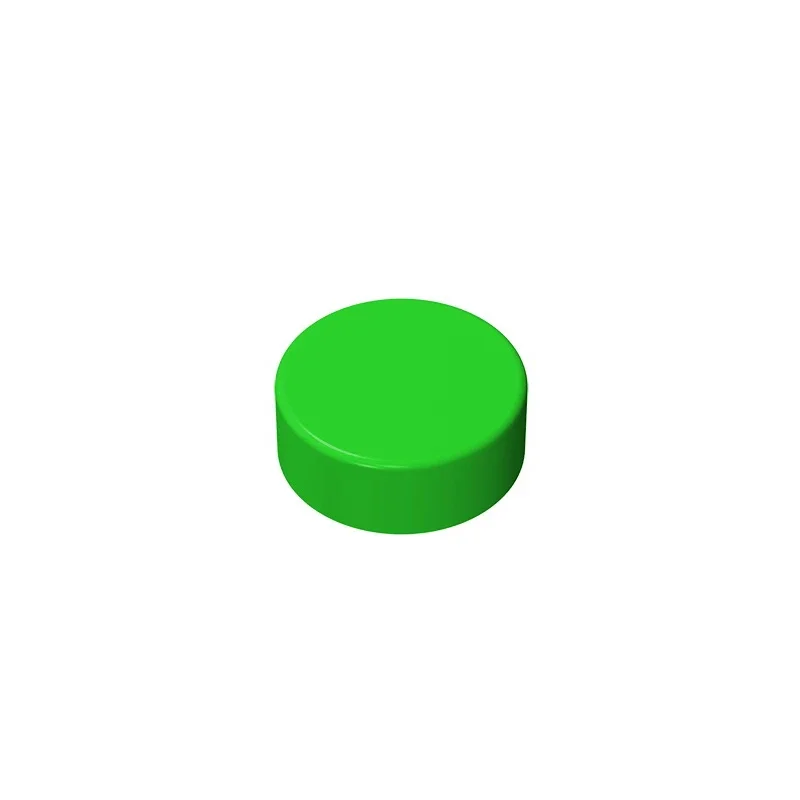 Gobricks GDS-612 Flat Tile 1x1 Round - Children's DIY Educational Building Blocks