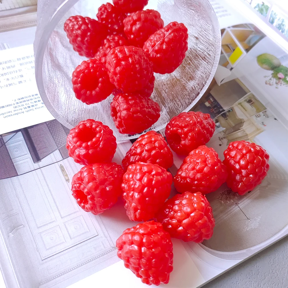 10pcs Artificial Raspberry Fake Fruit Table Decoration Simulated