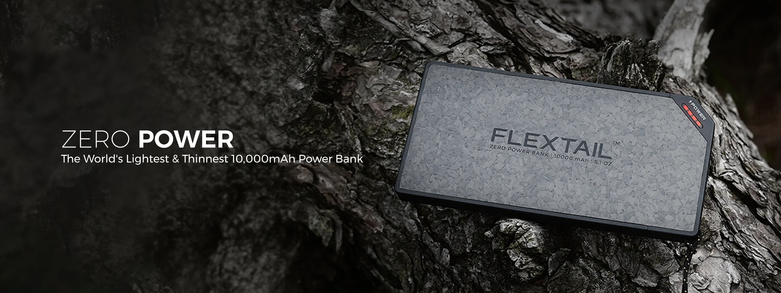 Ultraslimmad powerbank, framifrån