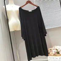 150KG Plus Size Loose Long Skirt Pajamas Women Short-sleeved Home Dress Ladies Thin Casual Nightdress Enlarged Sleep Shirts - Image 4