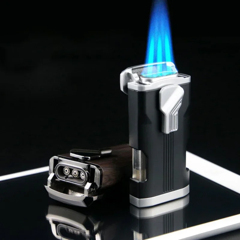 

Необычная турбо фонарь Галка, газовая зажигалка для сигар, металлическая газовая зажигалка 1300 C, ветрозащитные аксессуары для курения на трубе, гаджет для мужчин